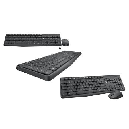 Tipkovnica + miška LOGITECH Brezžična MK235