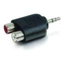 Adapter JACK 3,5 M / 2xCINCH Ž