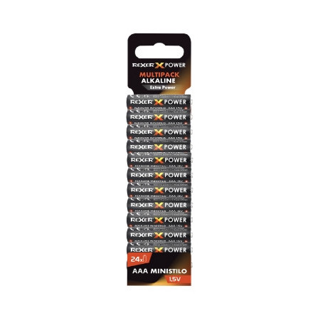 Baterije REXER AAA LR03 Alkaline Power, 24 kosov