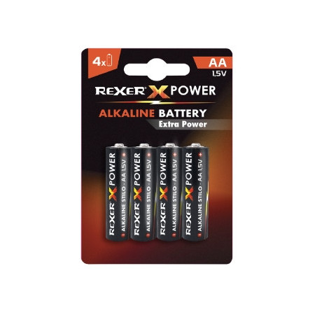 Baterije REXER AA LR6 Alkaline Power 4/1 blister